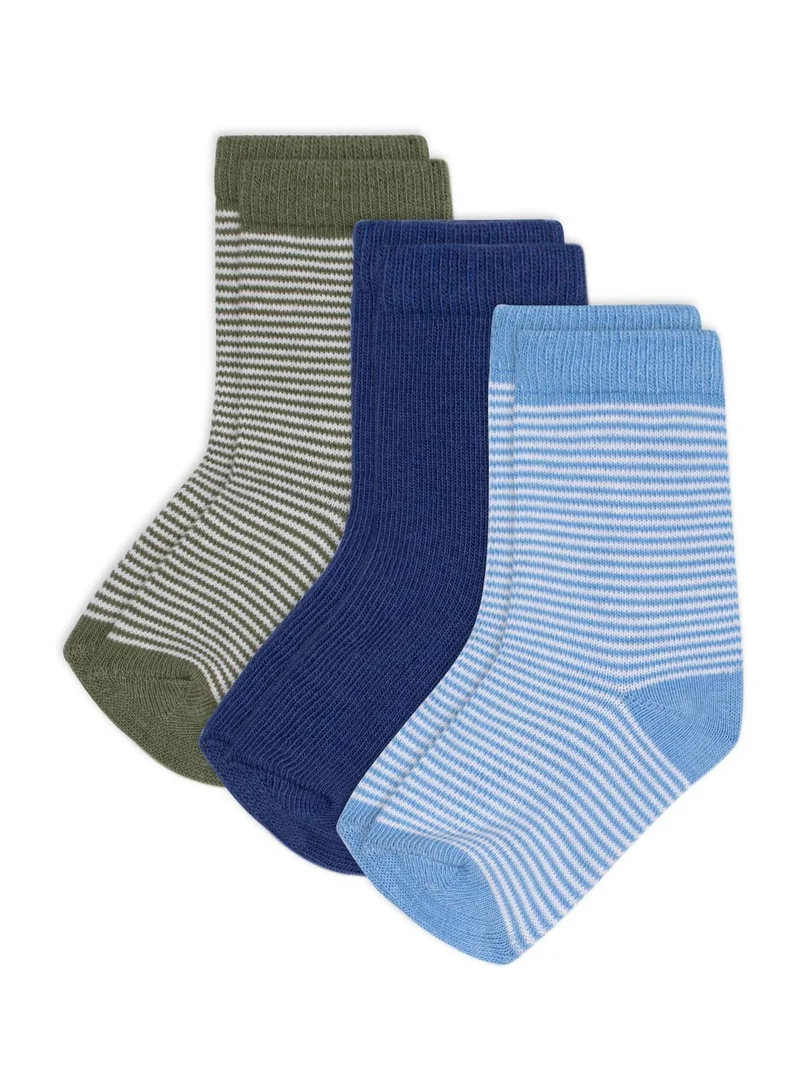 بيتي باتو Babies' pinstripe cotton socks - 3-Pack